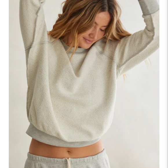 Perfectwhitetee Ziggy Women's grey Crew Neck Sweater - Picture 2 of 6